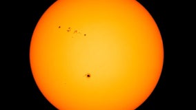 See the giant sunspot estimated to be about 4 times larger than Earth