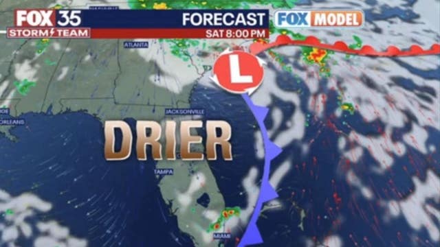 Orlando weather forecast: Drier air ahead for Memorial Day with rain to follow