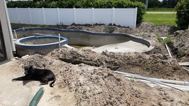'Biggest regret of my life': Florida homeowner frustrated over unfinished pool