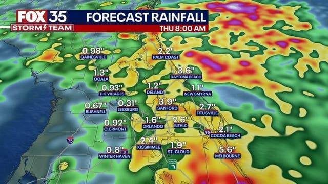 Scattered showers possible overnight as storms return Wednesday afternoon