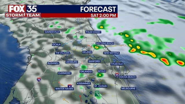 Orlando Weather Forecast: Showers, isolated storm chances return this weekend
