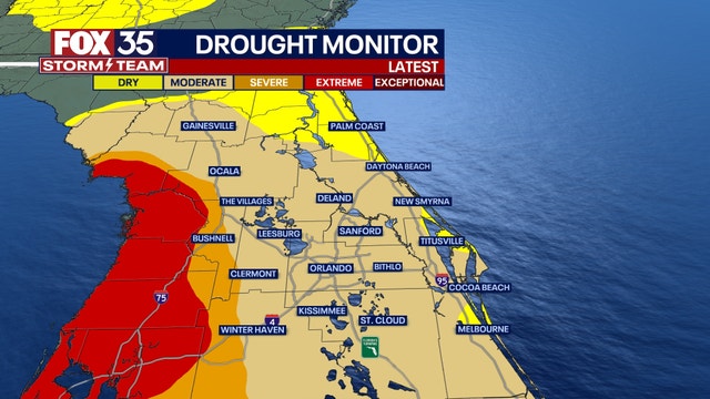 Central Florida wildfire threat looms as storm chances increase over drought-stricken region