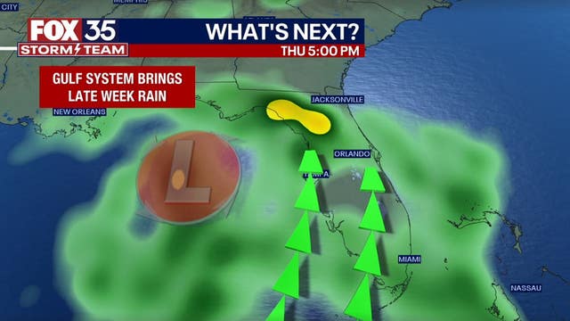 Orlando weather: Rain chances increase as Gulf system approaches Central Florida