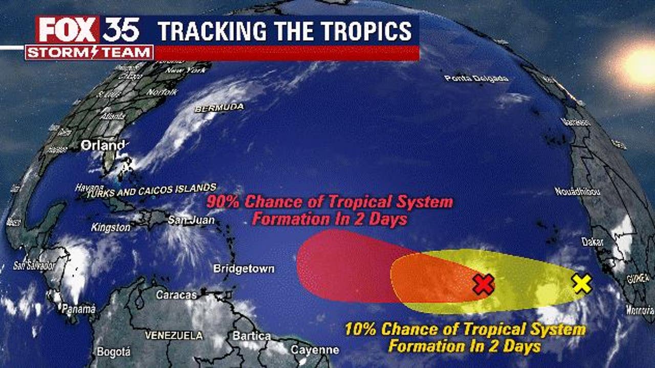 National Hurricane Center monitoring second tropical wave in the Atlantic FOX 35 Orlando National Hurricane Center monitoring second tropical wave in the Atlantic FOX 35 Orlando