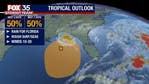 Tracking Invest 91L: Disturbance in Gulf of Mexico, near Florida has 50% chance of becoming tropical system