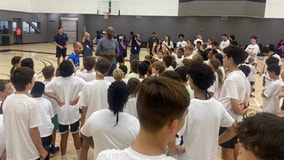 Orlando Magic Coach Jamahl Mosley makes surprise appearance at youth basketball camp