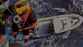 U.S. Coast Guard rescues man stranded in the waters of Cocoa Beach
