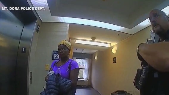 Newly released video shows police encounter with woman accused of killing elderly Mount Dora couple