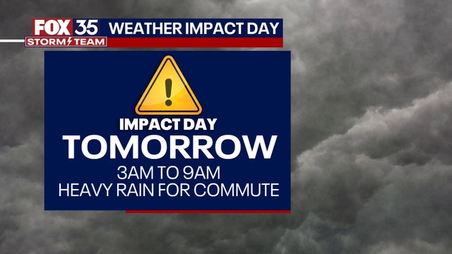 Orlando weather: Storms possible overnight with chance of heavy rain during Thursday morning commute