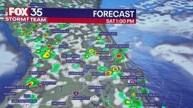 Orlando weather: Mix of partly sunny skies, scattered showers on Saturday