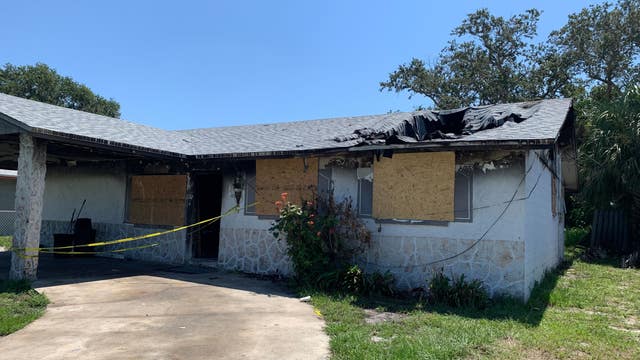 ‘Be watchful, be careful': Florida family rebuilding after lightning hits home, catches fire