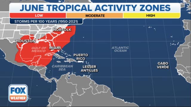 Rarity of June hurricane: Hurricane Bret looming in forecast would be 3rd in history east of Caribbean islands