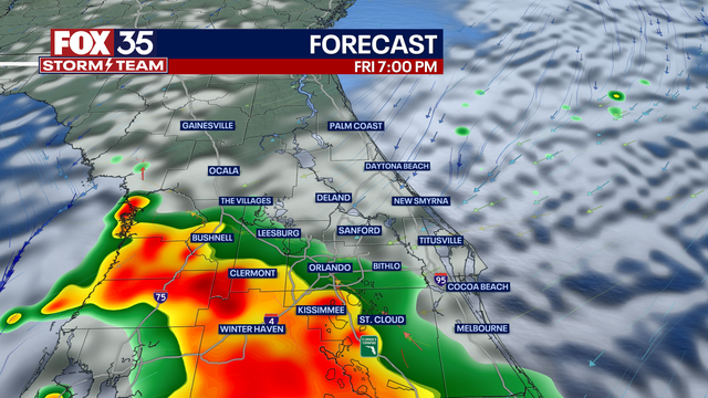 Orlando weather: Hot day ahead with heavy rain, frequent lightning possible in portion of Central Florida