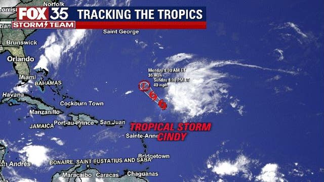 National Hurricane Center continuing to track Tropical Storm Cindy in the Atlantic