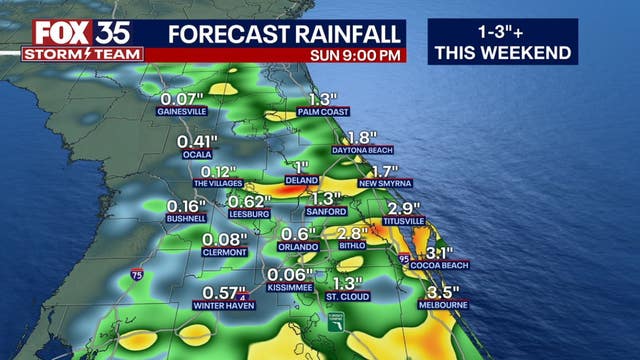 Orlando weather: Stormy weather brings highs in the 90's