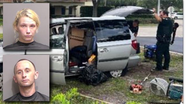 Florida couple allegedly steal van, lawn equipment, flee from law enforcement: Deputies