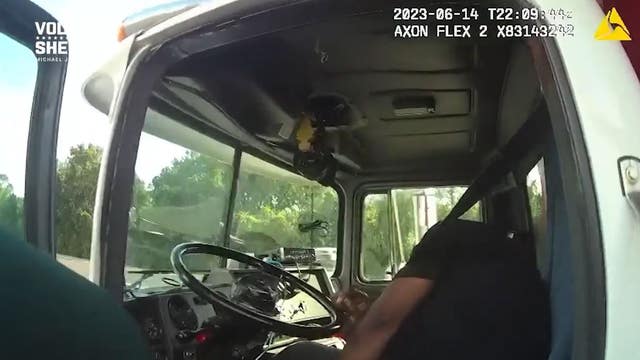 'Keep breathing man!' Volusia Co. deputy performs CPR on unconscious dump truck driver on side of road