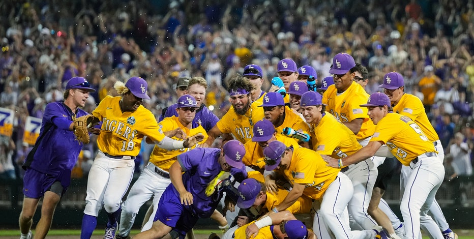 Florida sets College World Series record for runs with 24-4 win over LSU to  force deciding Game 3