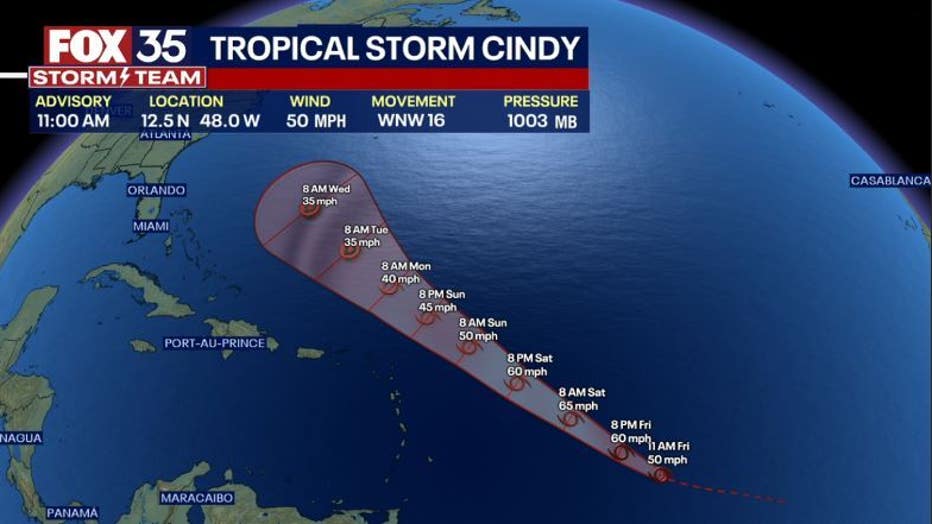 Tropical Storm Cindy Expected To Strengthen While Bret Shows Signs Of ...