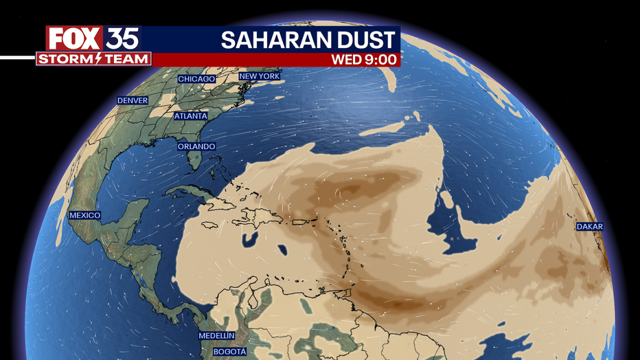 Plume Of Saharan Dust Heading Toward Caribbean: What Is It? | FOX 35 ...