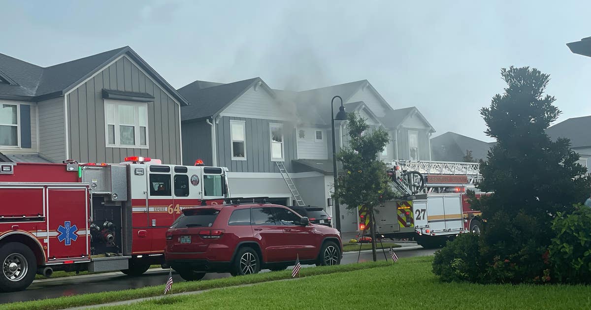 Potential lightning strike sparks house fire at Central Florida home ...