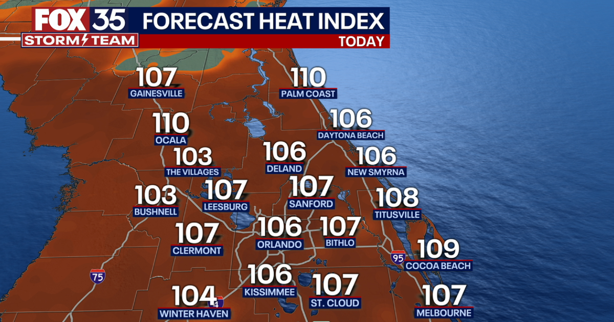 Orlando weather: Heat index climbs back into triple digits | FOX 35 Orlando