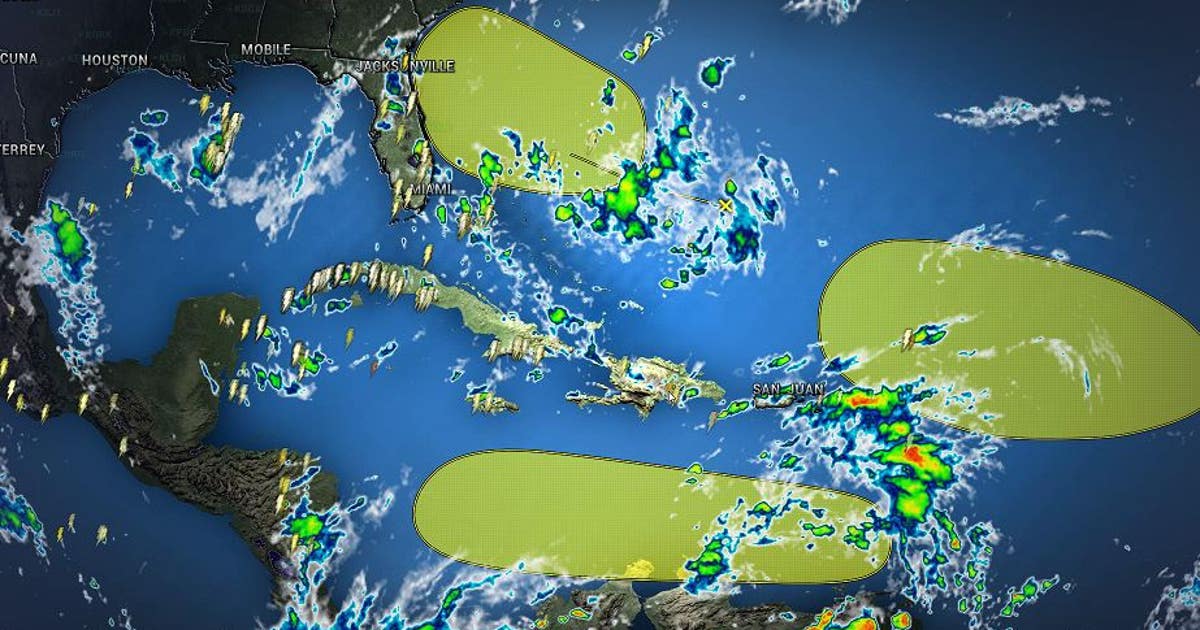 NHC: 3 potential tropical systems being watched in the Atlantic Ocean ...