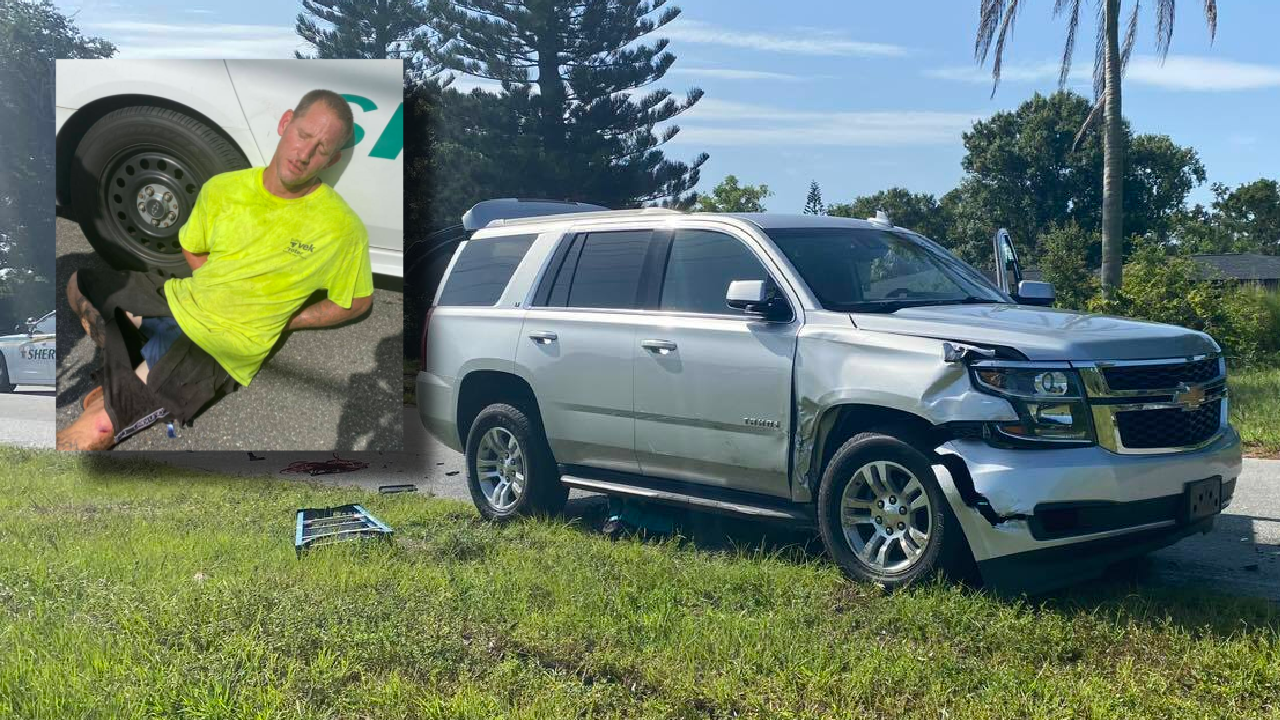 Florida man throws BBQ grill at deputies, strikes cars with tire iron in road rage fit
