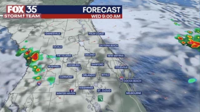 Orlando weather: Steamy start to Wednesday with evening seabreeze storms possible