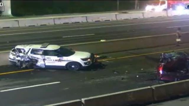 2 Orange County Sheriff patrol cars linked in back-to-back crashes on 417: FHP