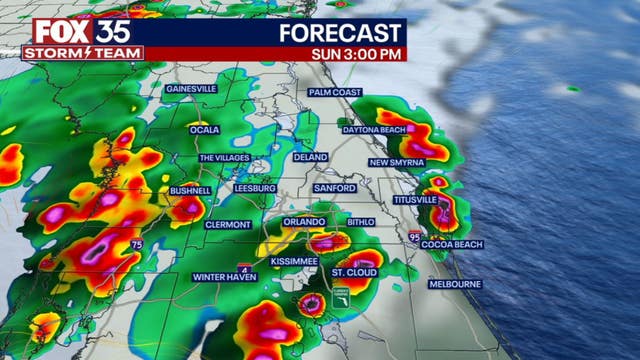 Orlando weather: Heavy downpours and potential minor flooding