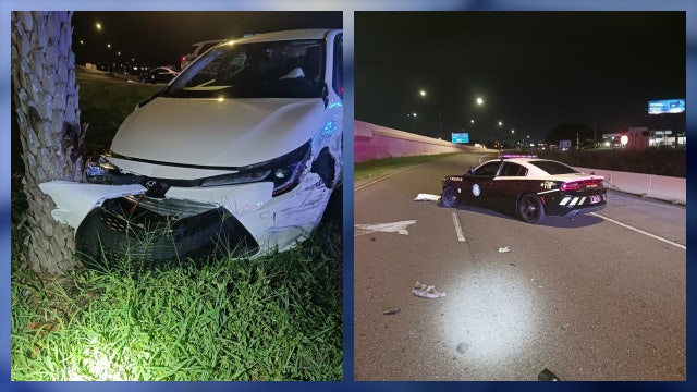 VIDEO: Brave Florida trooper intentionally crashes into wrong-way driver on I-4
