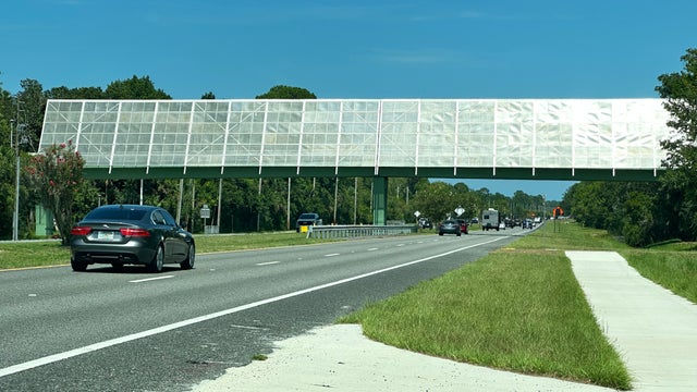 Flagler County to reduce glare from new pedestrian bridge after complaints from drivers