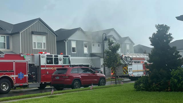 Potential lightning strike sparks house fire at Central Florida home: officials