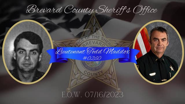 Florida sheriff's office writes heartfelt message for fallen lieutenant
