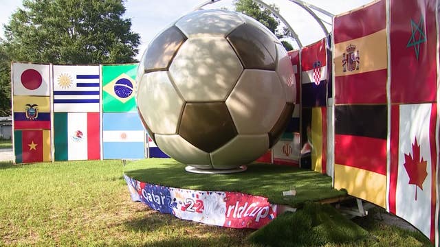 Central Florida man hoping to gift Messi giant soccer ball