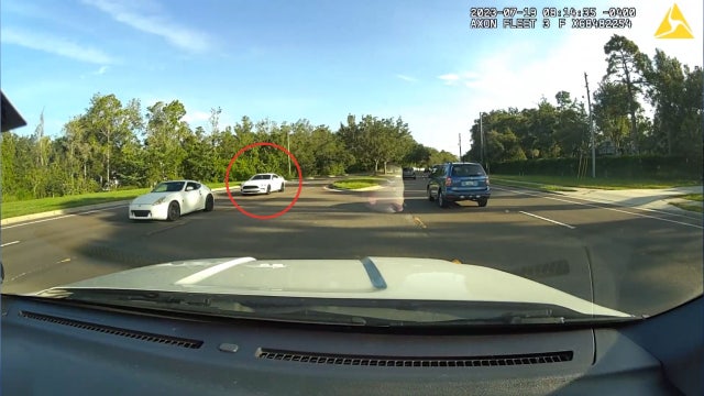 Florida sheriff's son was allegedly racing with another car before bolting from traffic stop: affidavit