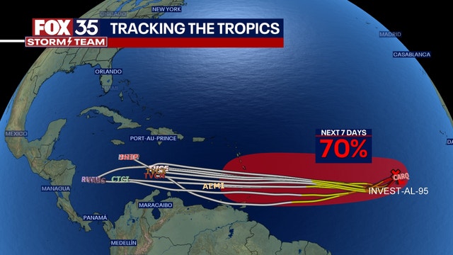 Tracking Invest 95L: Possible tropical disturbance forms in the Atlantic