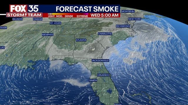 Canada wildfire smoke map: Could smoke from Canada fires make it to Florida?