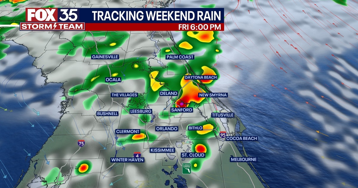 Orlando weather: Rain chances increase headed through Monday | FOX 35 ...