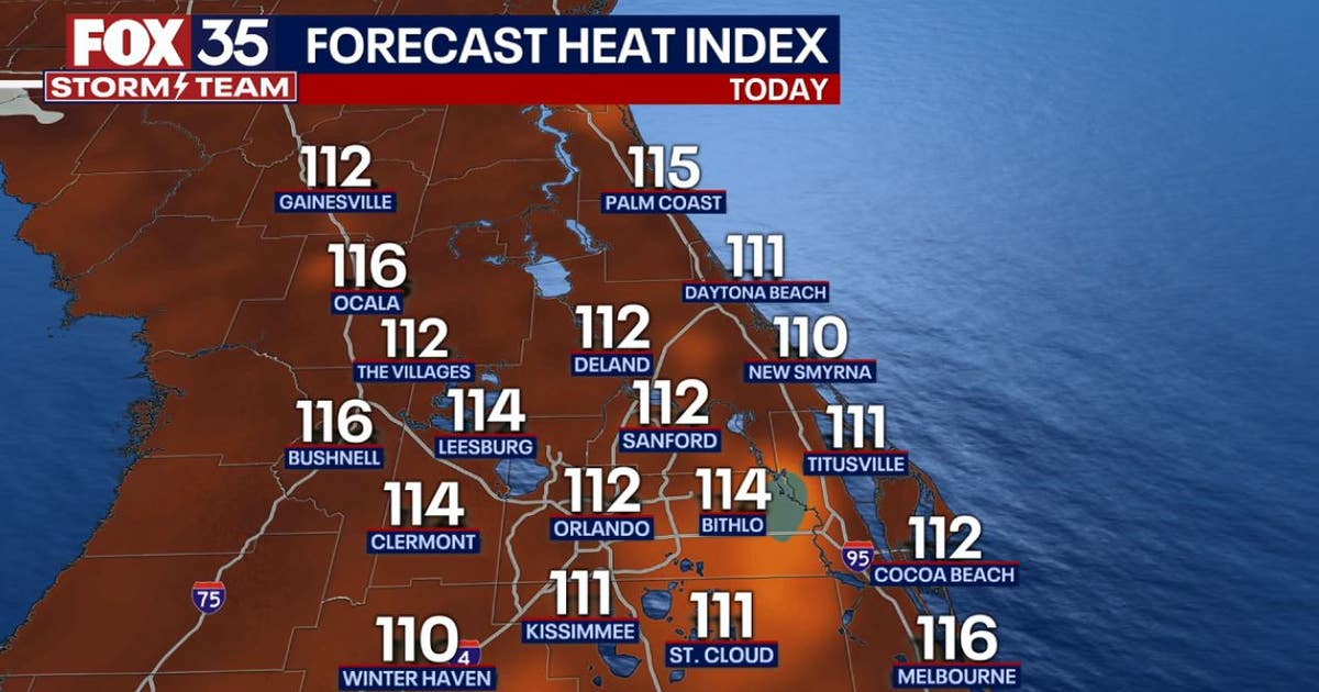 Orlando weather: Heat index above 110 across Central Florida | FOX 35 ...