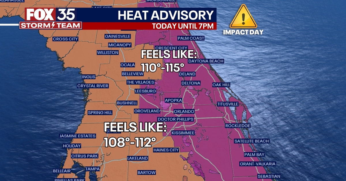 Orlando weather: Dangerously hot conditions continue as heat index ...