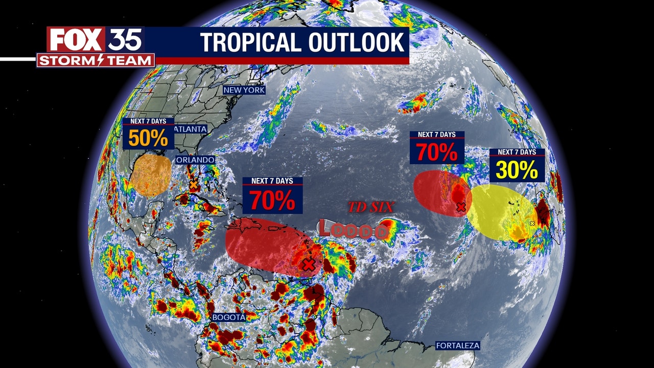 NHC: Tropical Depression 6 Forms In The Atlantic, Will It Impact ...