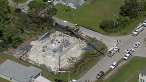 1 dead after crane accident causes fire, power outage in Palm Bay, police say