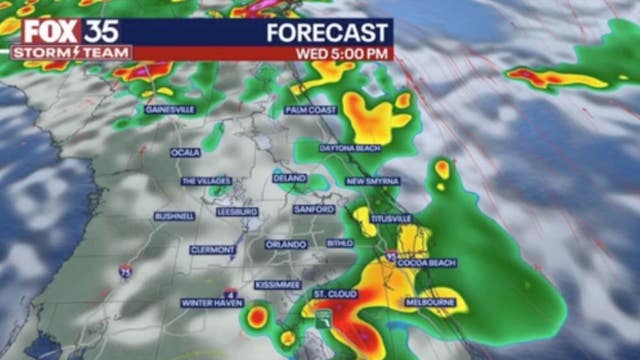 Orlando weather: Widespread rain chances increase across Central Florida on Wednesday