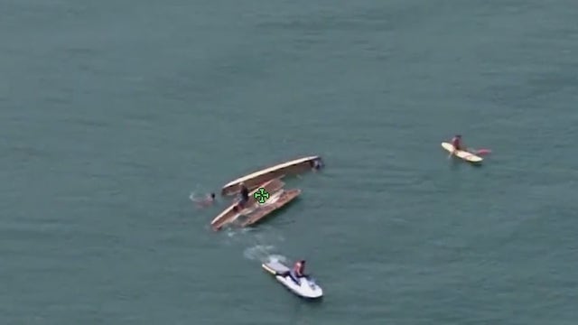 'God, I don’t want to die out here': Woman describes moments before rescue from sinking boat