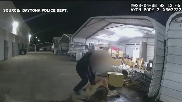 Video shows Florida police officer hitting suspect with tennis racket, raising questions over excessive force