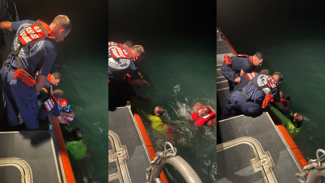 Stranded boaters rescued from rocks after boat capsizes at Florida jetty, officials say