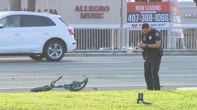Florida teen bicyclist killed in crash while crossing road in Casselberry: police