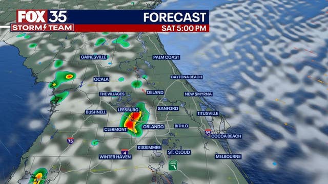 Orlando weather: Warm weather brings a stormy Saturday